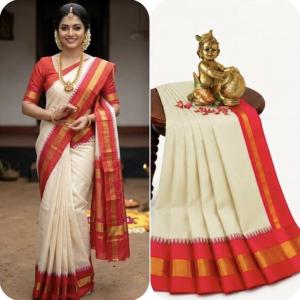 Semi silk classic kerala saree