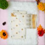 Traditional kerala handloom saree - polka dots