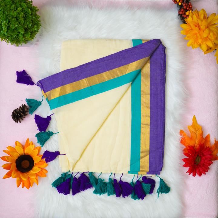 Mulcotton kerala saree 120 count