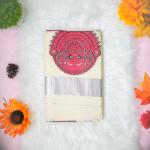 Traditional kerala handloom saree - Printed theyyam - silver kara