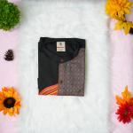 Size XL - Theyyam art printed full sleeve black brown shirt for men