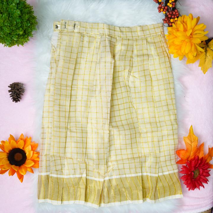 Traditional kerala pattupaavada and blouse - 5 yr old