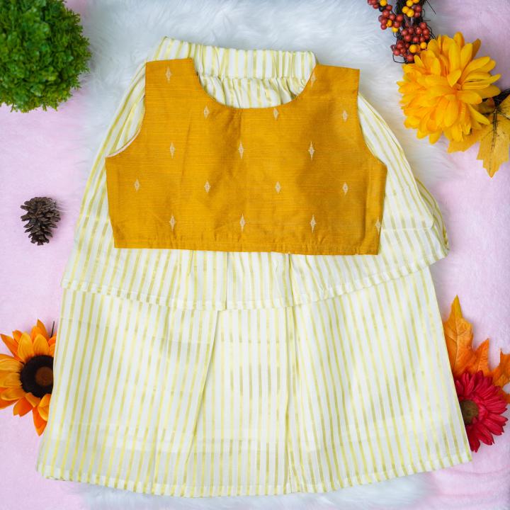 5 yr old - Traditional kerala pattupaavada and blouse
