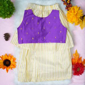 5 yr old - Traditional kerala pattupaavada and blouse