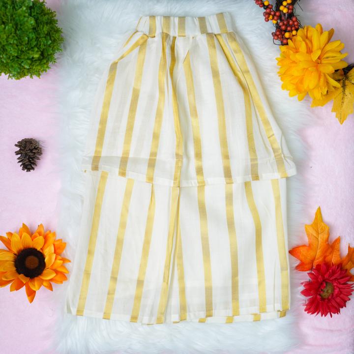 4 yr old - Traditional kerala pattupaavada and blouse with lining